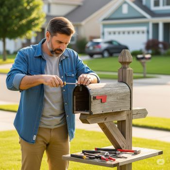 Professional mailbox repair technician in Oklahoma City